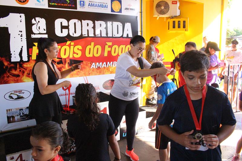 Atletas de Amambai e Iguatemi vencem a 1ª Corrida Heróis do Fogo em Amambai