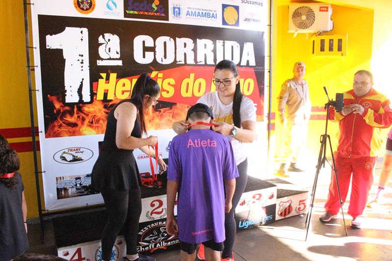 Atletas de Amambai e Iguatemi vencem a 1ª Corrida Heróis do Fogo em Amambai