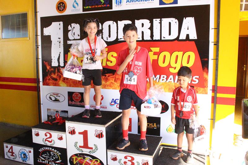 Atletas de Amambai e Iguatemi vencem a 1ª Corrida Heróis do Fogo em Amambai