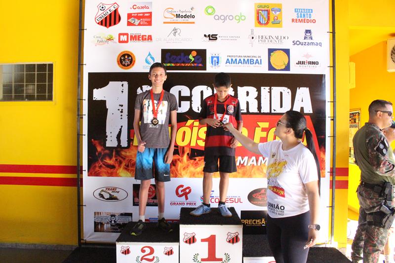 Atletas de Amambai e Iguatemi vencem a 1ª Corrida Heróis do Fogo em Amambai