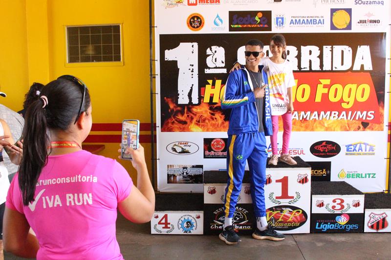 Atletas de Amambai e Iguatemi vencem a 1ª Corrida Heróis do Fogo em Amambai