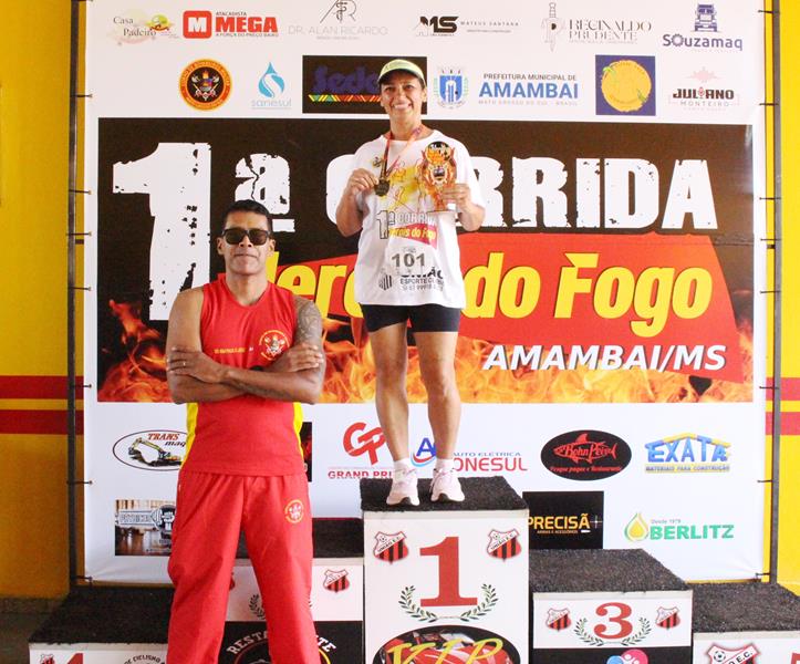 Atletas de Amambai e Iguatemi vencem a 1ª Corrida Heróis do Fogo em Amambai