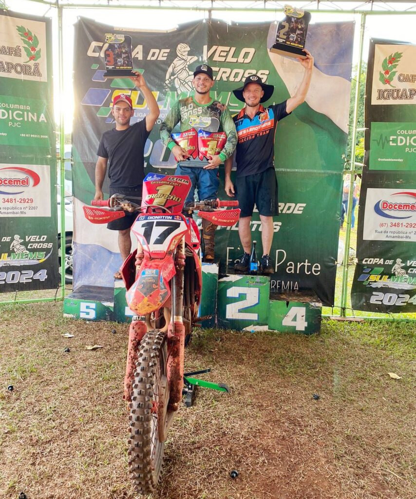 Motociclismo de Amambai dá show e conquista três títulos na temporada 2024 da Copa de Velocross SULMEMS