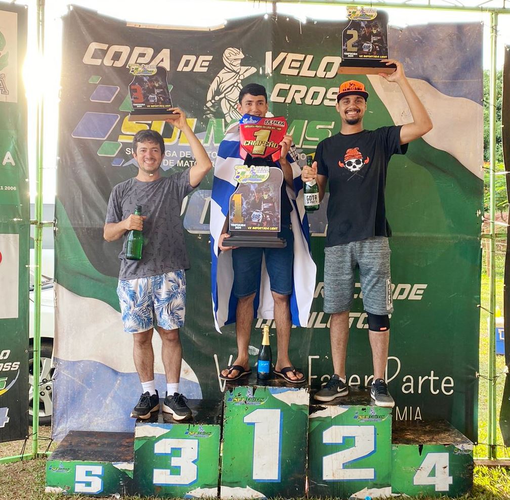 Motociclismo de Amambai dá show e conquista três títulos na temporada 2024 da Copa de Velocross SULMEMS