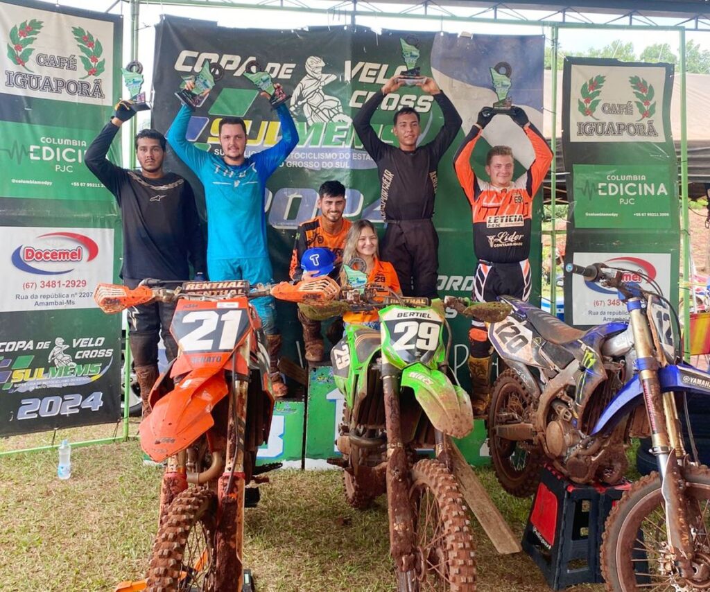 Motociclismo de Amambai dá show e conquista três títulos na temporada 2024 da Copa de Velocross SULMEMS