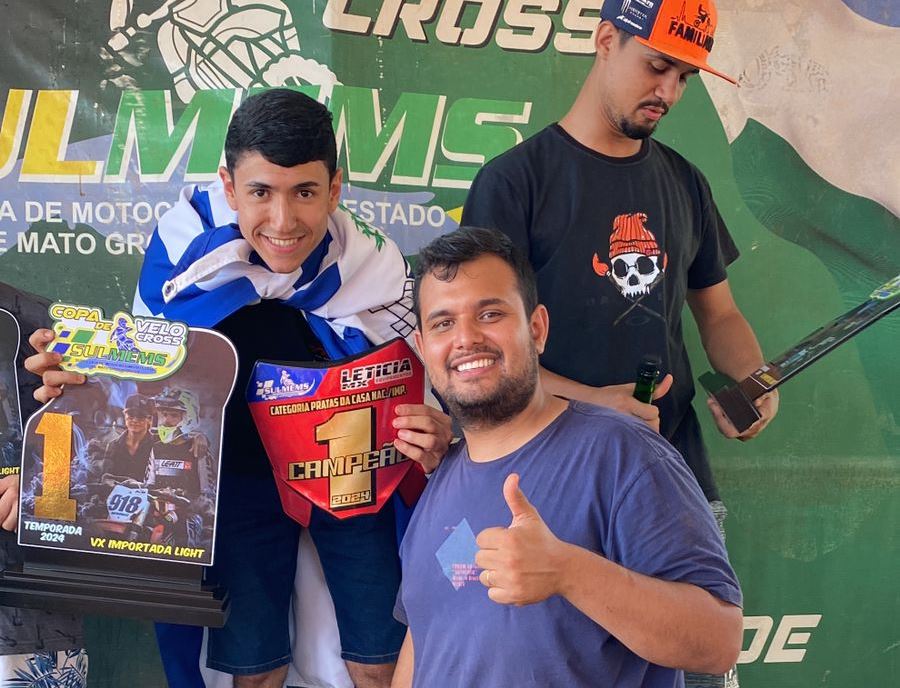 Motociclismo de Amambai dá show e conquista três títulos na temporada 2024 da Copa de Velocross SULMEMS