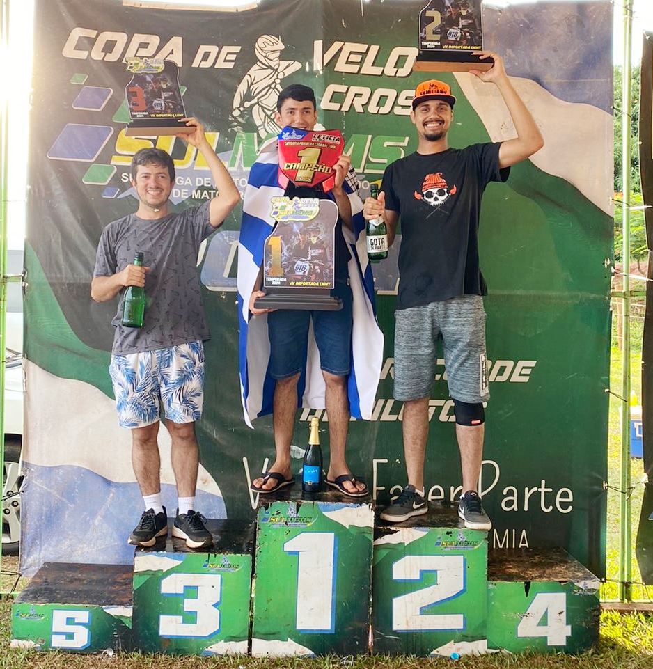 Motociclismo de Amambai dá show e conquista três títulos na temporada 2024 da Copa de Velocross SULMEMS