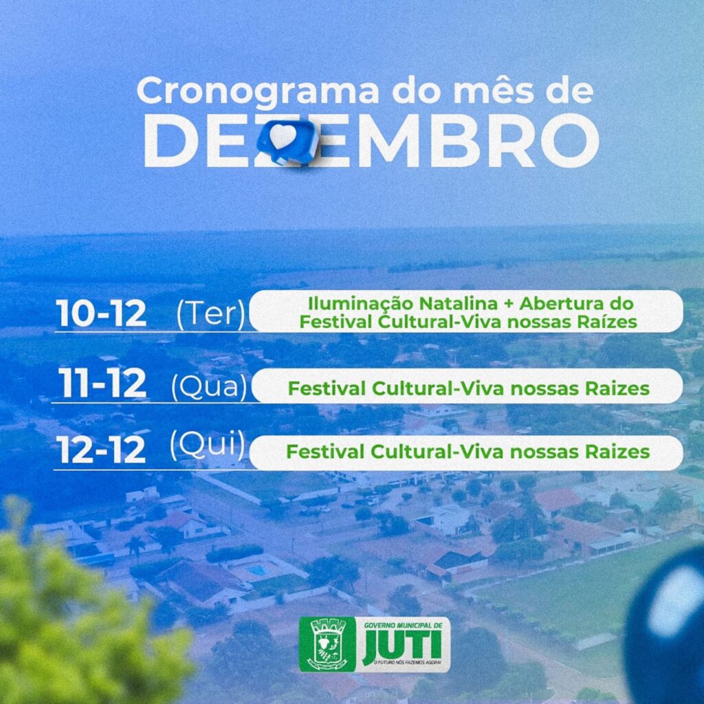 Prefeitura de Jutí abre nesta terça programação do 37º aniversário