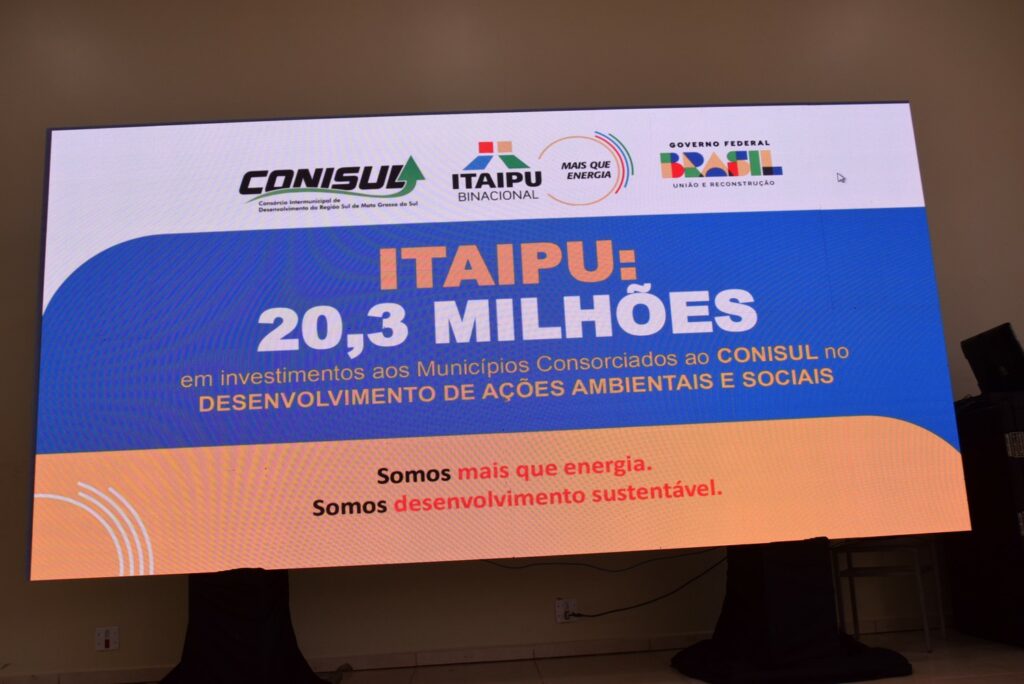 Itaipu e Conisul realizam reunião em Iguatemi para entrega de R$ 20,3 milhões em ações e investimentos aos municípios consorciados