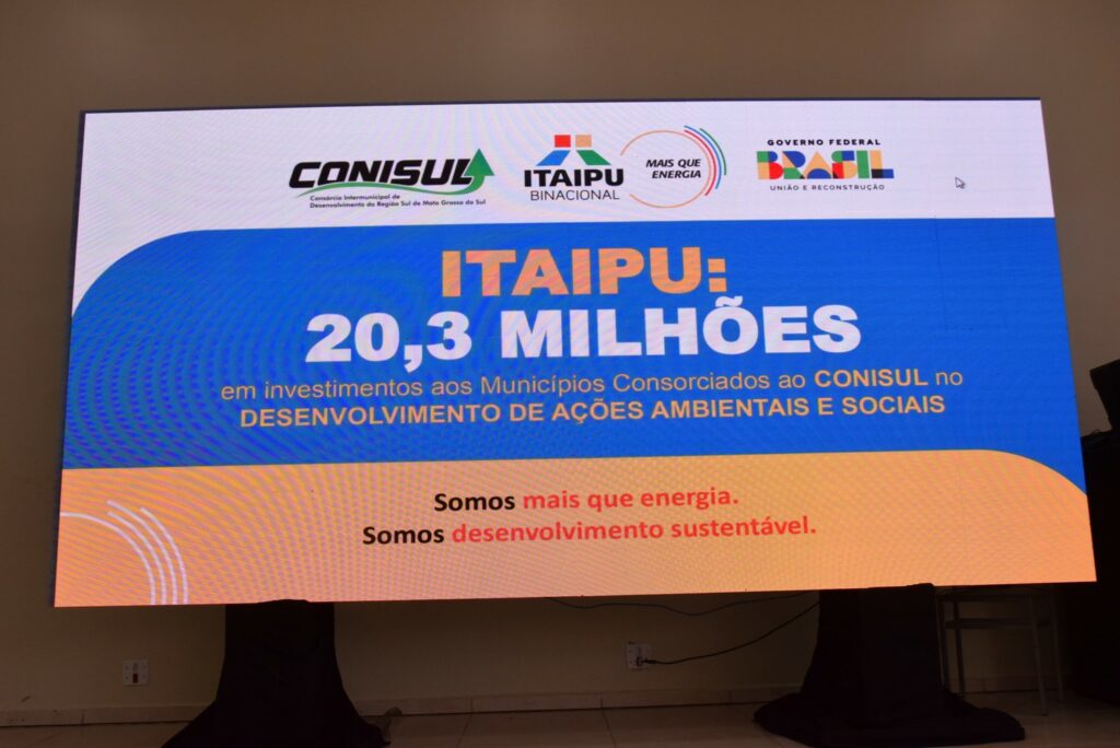 Itaipu e Conisul realizam reunião em Iguatemi para entrega de R$ 20,3 milhões em ações e investimentos aos municípios consorciados