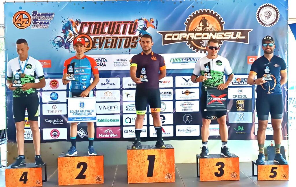 Equipe da ACA conquista 10 pódios para Amambai na etapa de abertura da Copa Conesul de MTB 2025