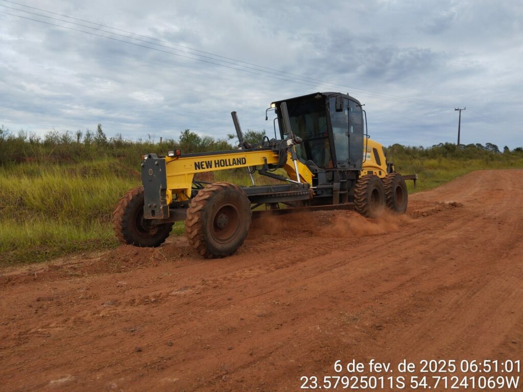 Prefeitura de Iguatemi e Agesul recuperam a MS-386, Estrada das 7 Placas