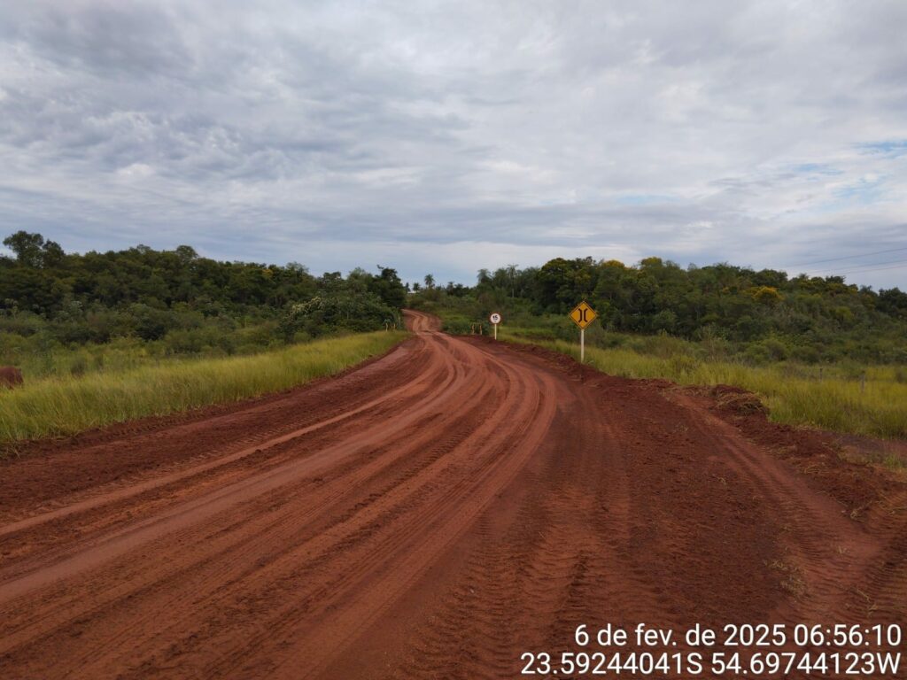 Prefeitura de Iguatemi e Agesul recuperam a MS-386, Estrada das 7 Placas