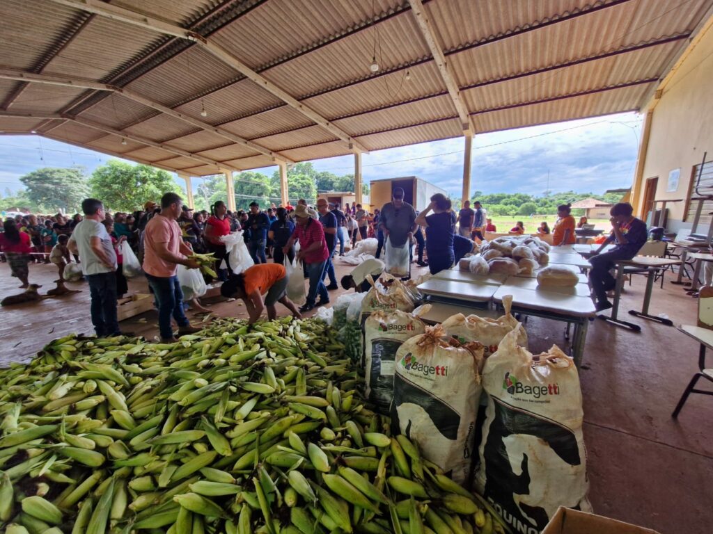 PAA: Prefeitura de Amambai distribui 7 toneladas de alimento na Aldeia Amambai