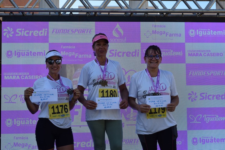 15ª Corrida Feminina, em Comemoração à Semana da Mulher, movimentou a manhã de domingo, dia 16, em Iguatemi