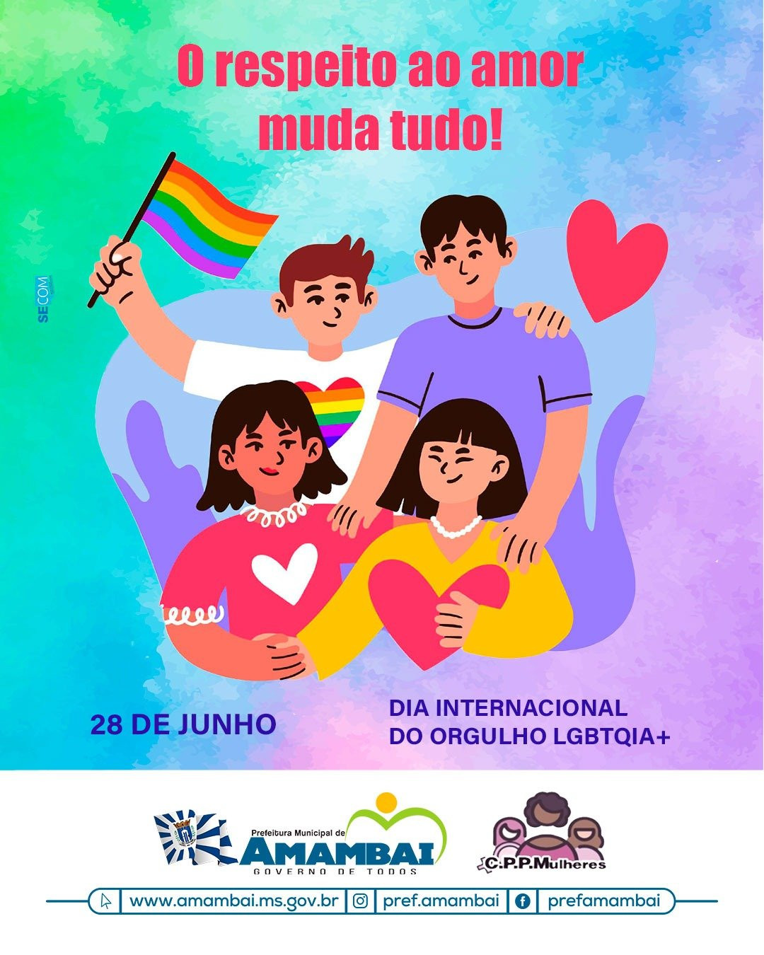Dia Internacional do Orgulho LGBTQIA+ marca a luta por direitos