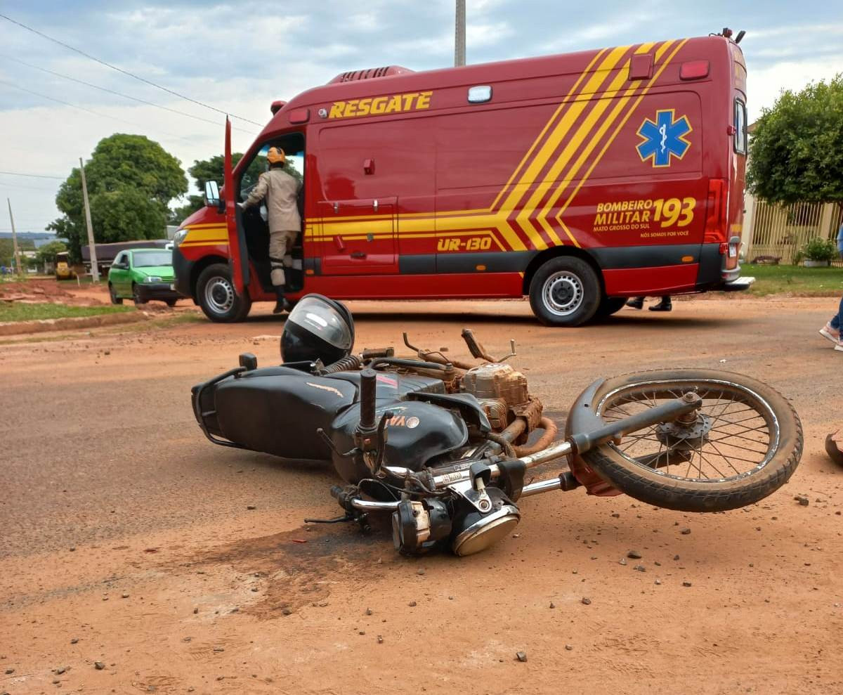 Corpo de Bombeiros socorre rapaz de 17 anos vítima de acidente em Amambai