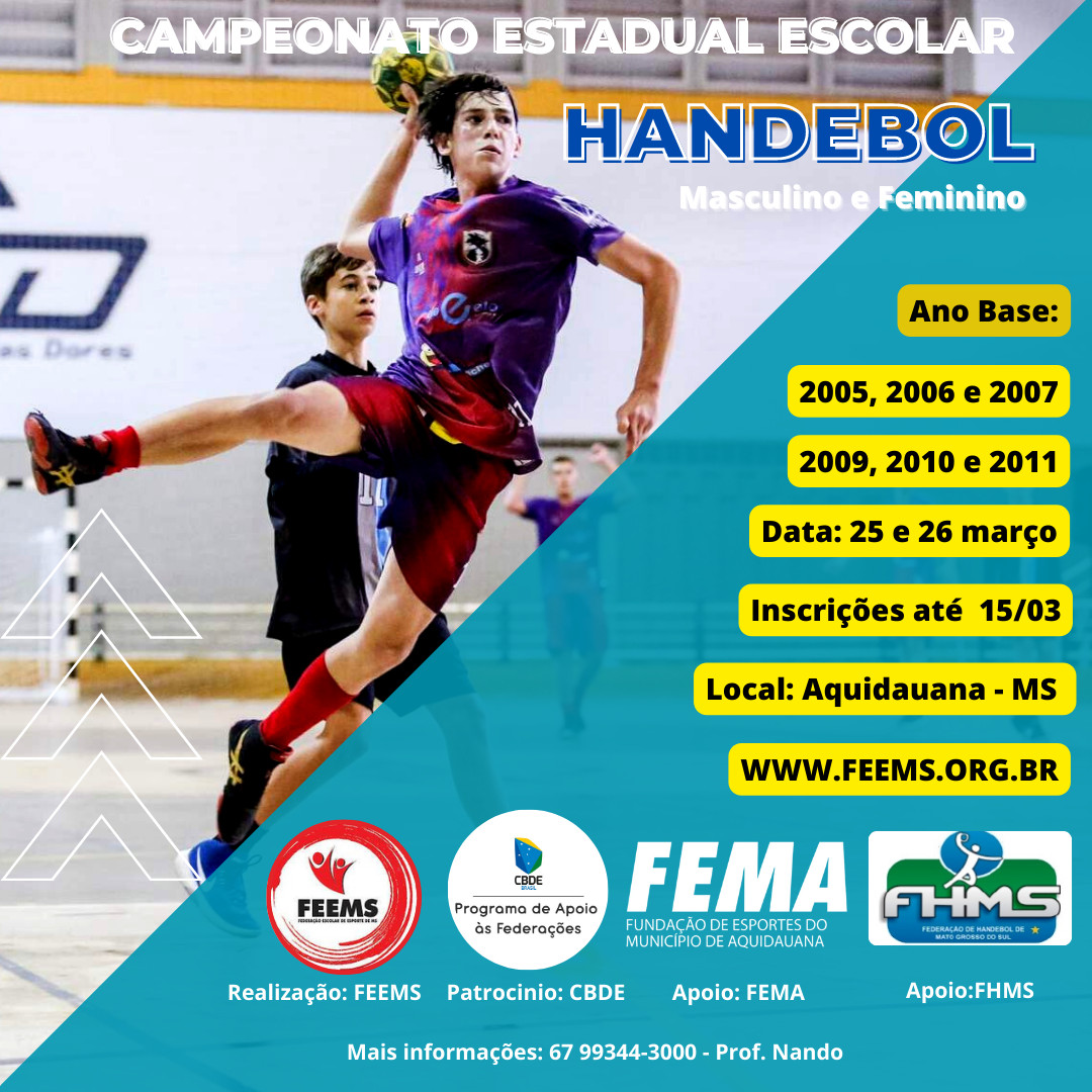 FEEMS - Federação Escolar de Esporte de Mato Grosso do Sul.