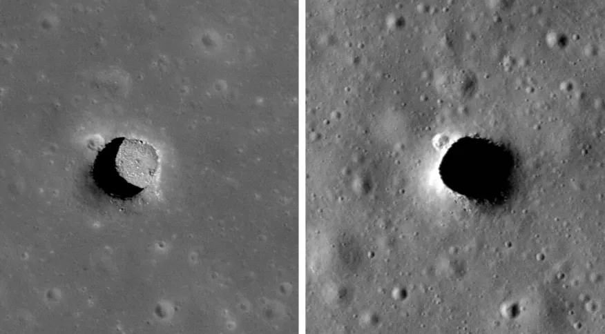 Sonda da Nasa encontra poços lunares com temperaturas “confortáveis”​ para seres humanos