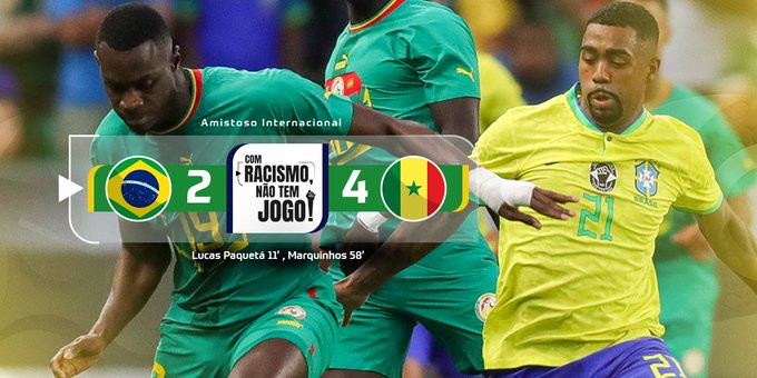 Seleção brasileira é goleada por 4 a 2 em amistoso com Senegal