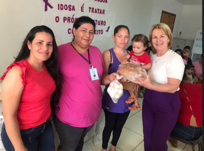 Famílias do Programa Criança Feliz recebem produtos alimentícios da Assistência Social em Iguatemi