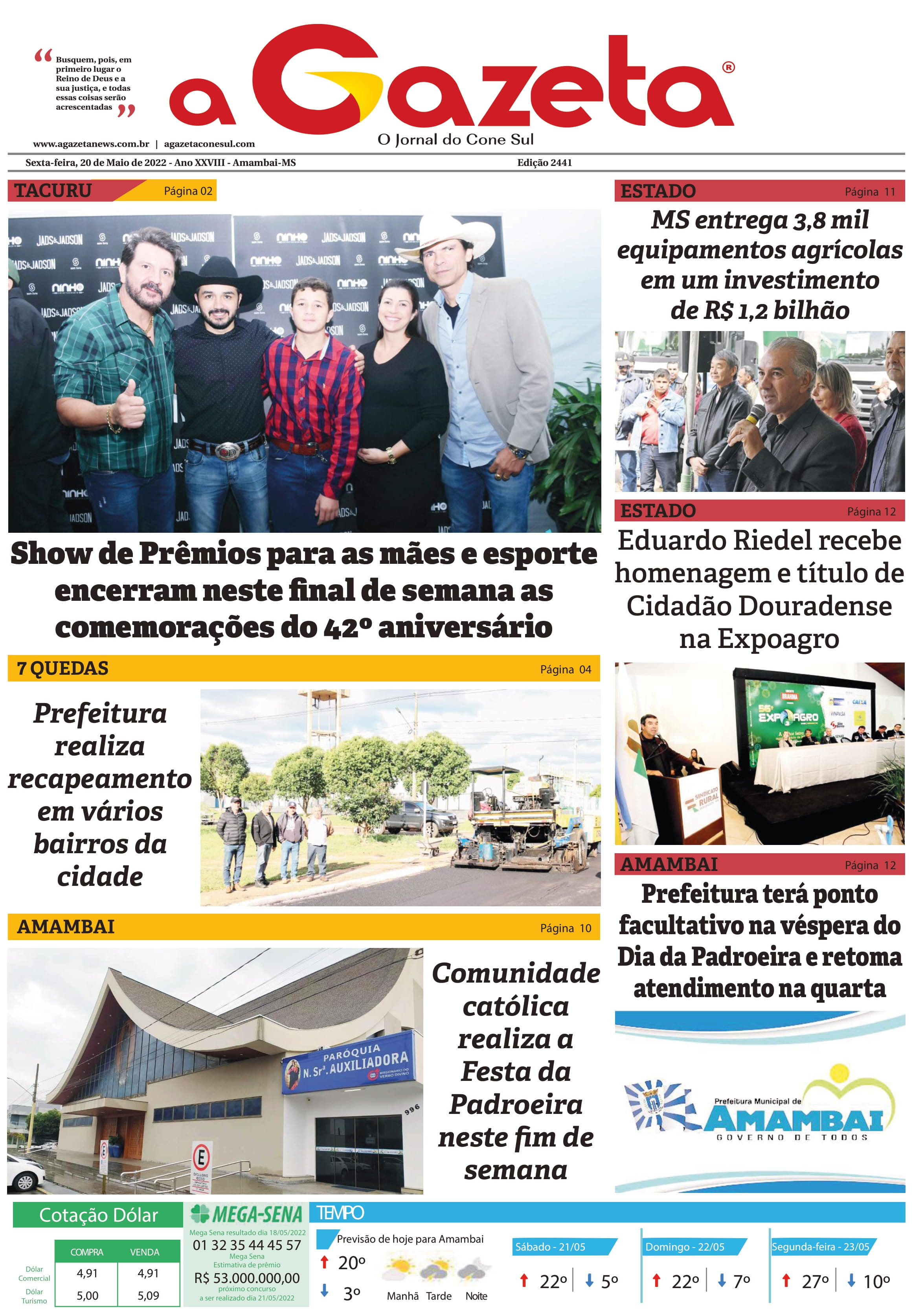 Confira a edição digital do Impresso Jornal A Gazeta desta sexta-feira, dia 20
