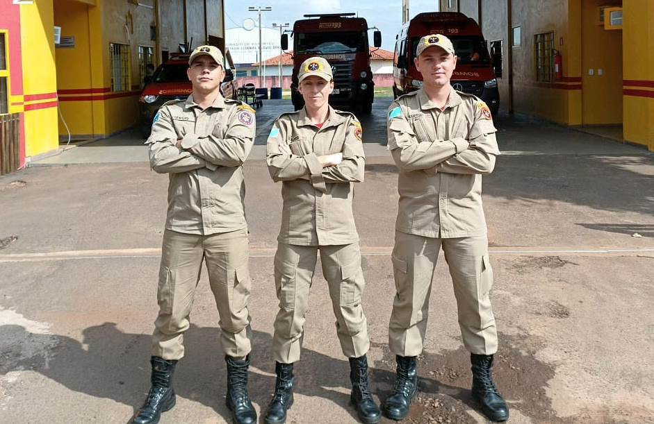 Corpo de Bombeiros de Amambai recebe reforço de três novos militares
