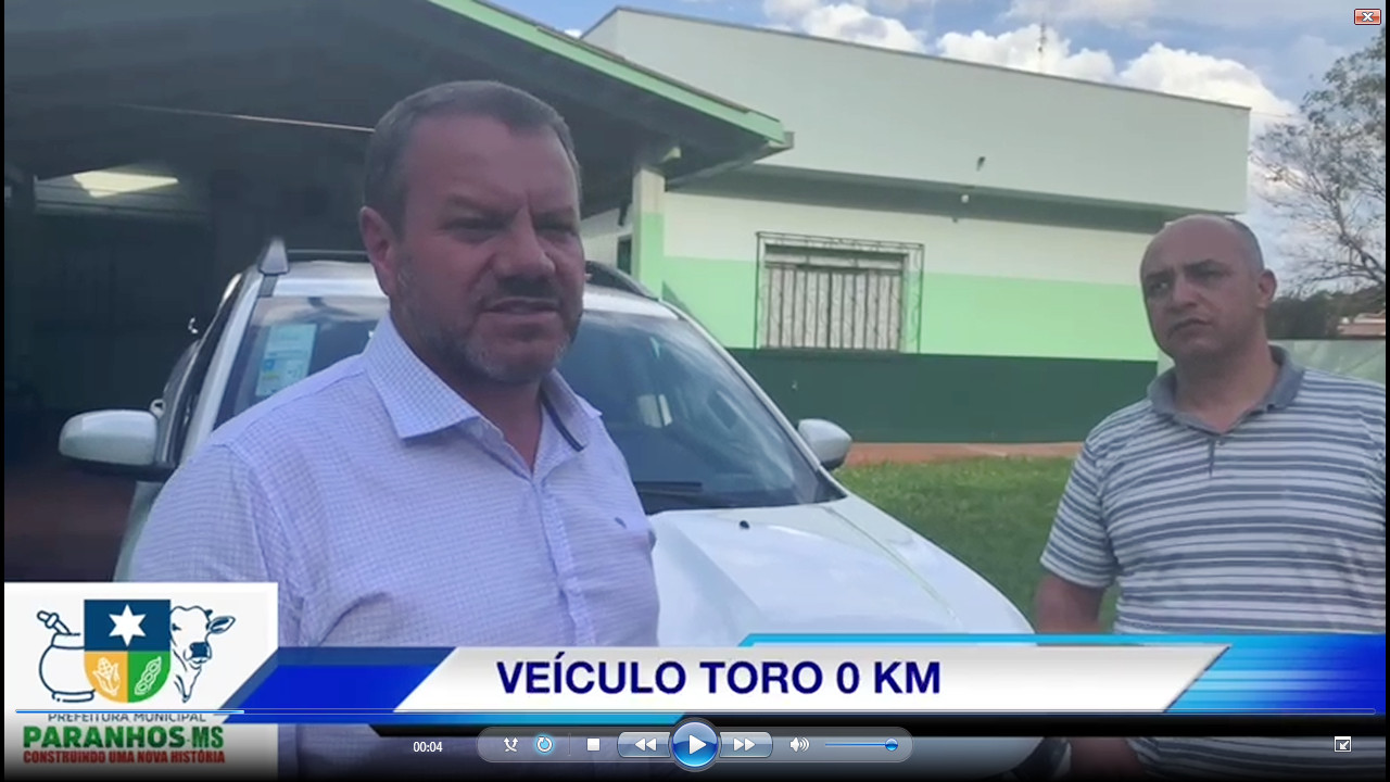 Prefeito Donizete Viaro entrega veículo Fiat Toro à Secretaria Municipal de Saúde em Paranhos
