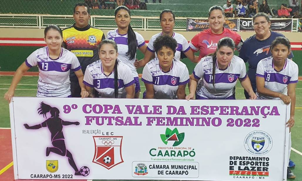 Campeão das três competições que disputou este ano, futsal feminino de Amambai está nas semifinais da Copa Vale da Esperança em Caarapó