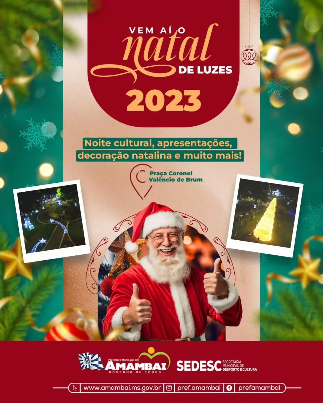 Vem aí o Natal de Luzes 2023 em Amambai