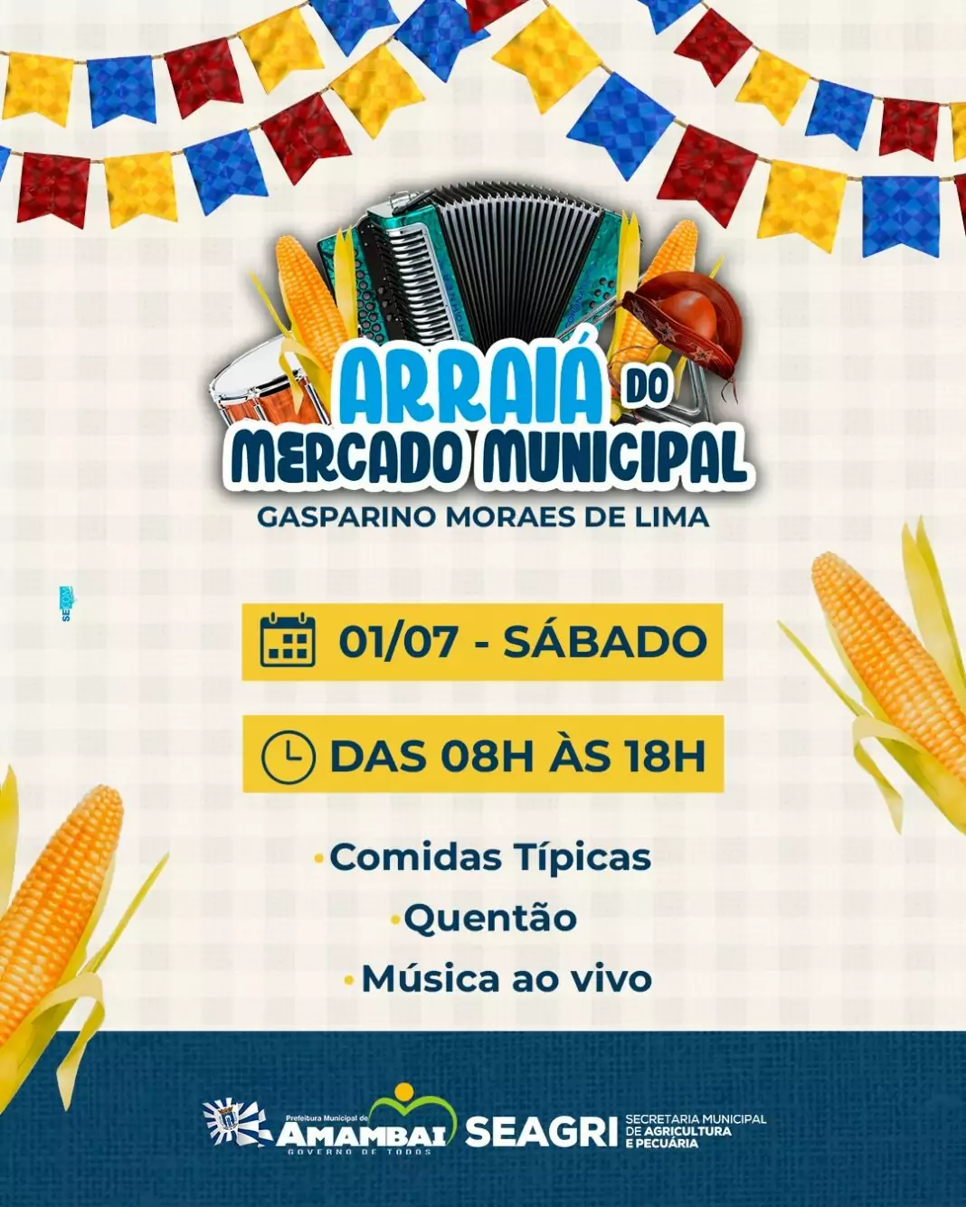 Arraiá dos Amigos: festa open bar de Amambai acontece no dia 29 de julho -  Prefeitura Municipal de Amambai-MS